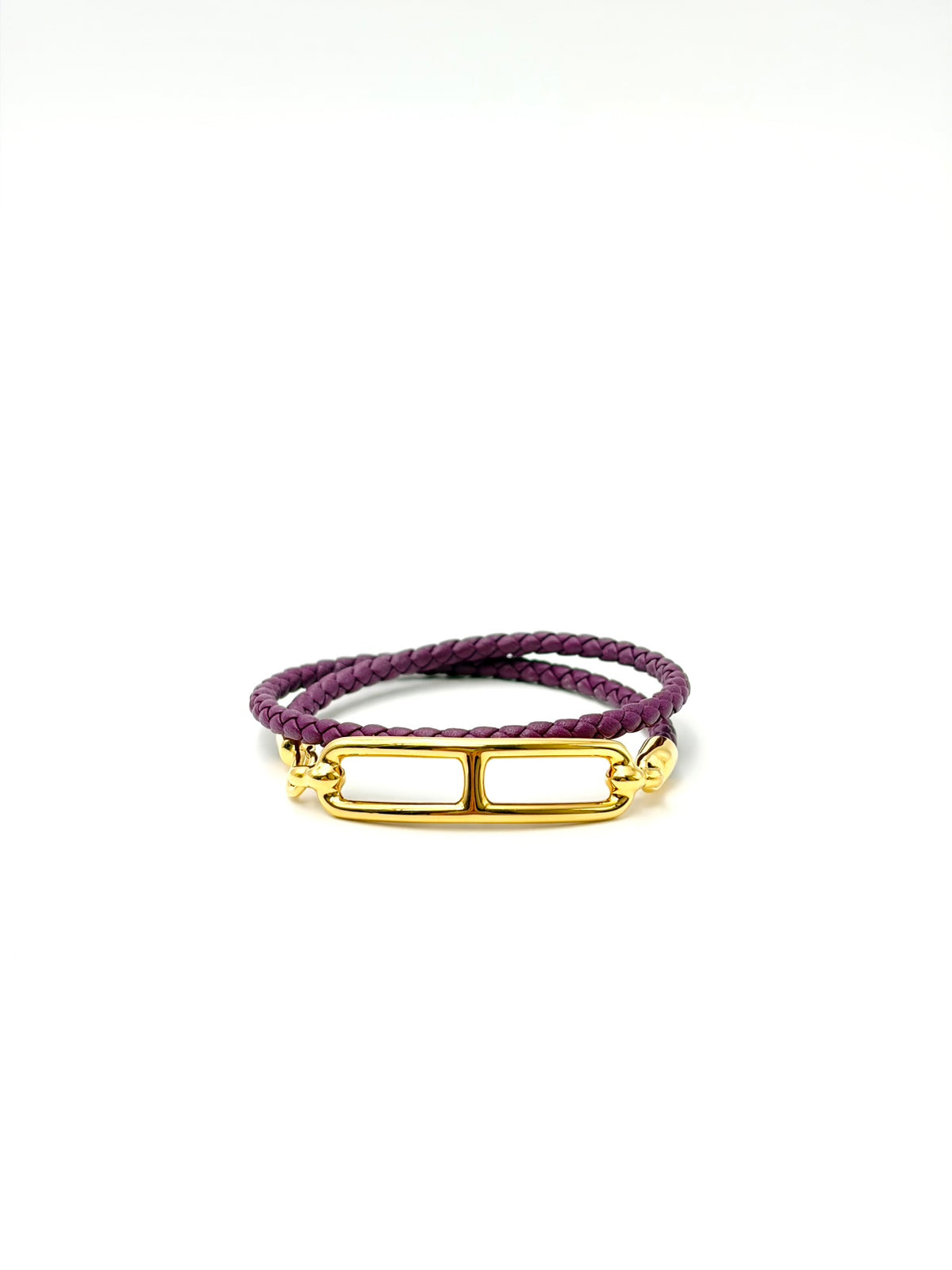 エルメス レザーブレスレット ルリ ドゥブルトゥール